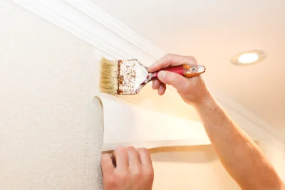 Pose de papier peint à Aregno — revêtements muraux et toiles de verre